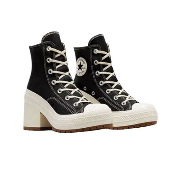 New Men Converse Chuck 70 De Luxe Heel Shoes Sneaker Boots Black - A05347C - Picture 3 of 9